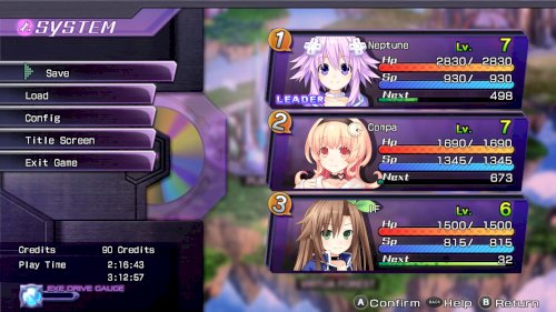 Screenshot of Hyperdimension Neptunia Re;Birth1