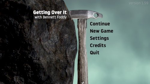 Screenshot of Getting Over It with Bennett Foddy