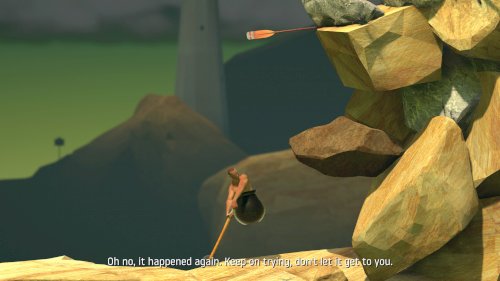 Screenshot of Getting Over It with Bennett Foddy