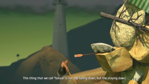 Screenshot of Getting Over It with Bennett Foddy