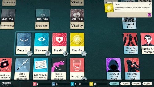 Screenshot of Cultist Simulator