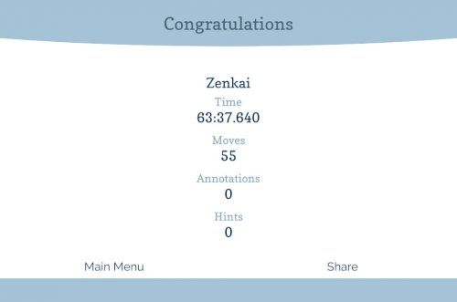Screenshot of Sudoku Zenkai