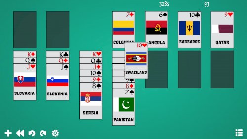 Screenshot of Solitaire: Learn the Flags!