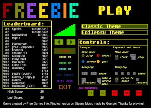 Screenshot of Freebie