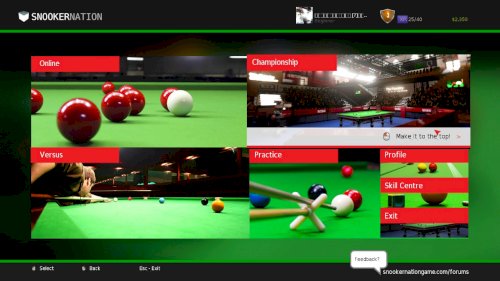 Screenshot of Snooker Nation Championship