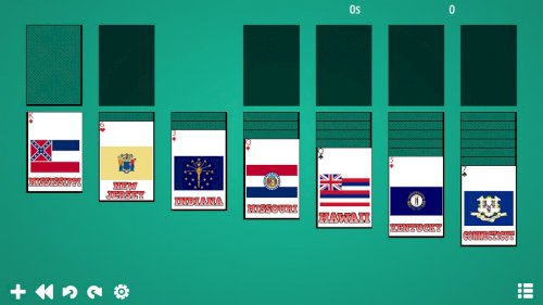 Screenshot of Solitaire: Learn the Flags!