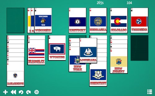 Screenshot of Solitaire: Learn the Flags!