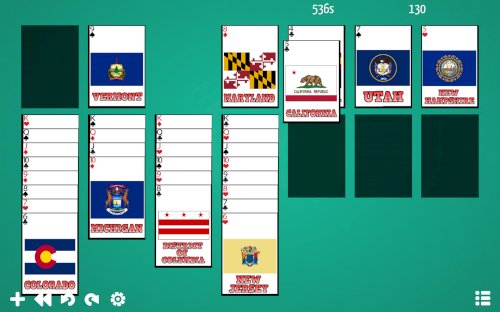 Screenshot of Solitaire: Learn the Flags!