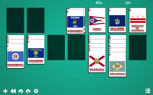 Screenshot of Solitaire: Learn the Flags!