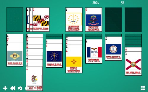 Screenshot of Solitaire: Learn the Flags!