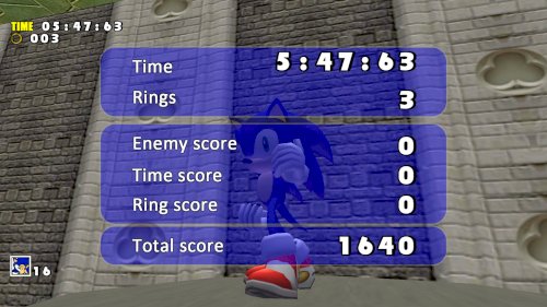 Screenshot of Sonic Adventure DX