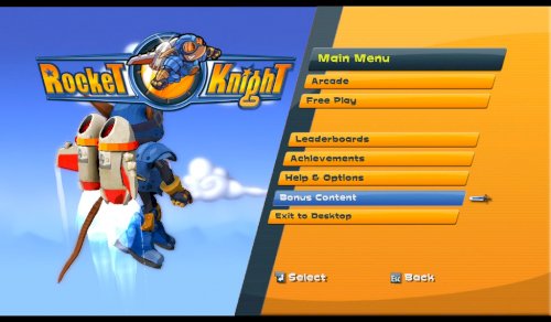 Screenshot of Rocket Knight