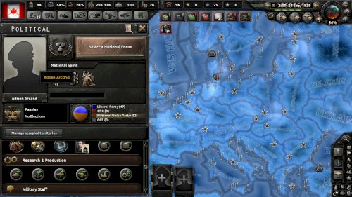 Screenshot of Hearts of Iron IV