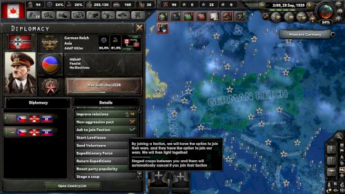 Screenshot of Hearts of Iron IV