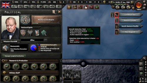 Screenshot of Hearts of Iron IV