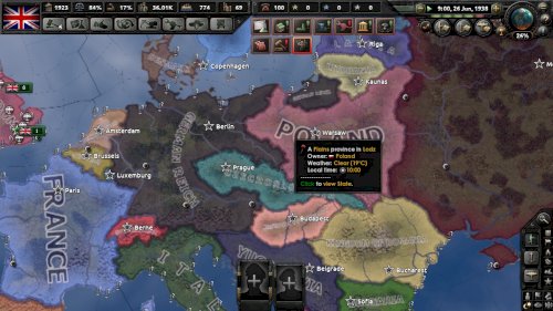 Screenshot of Hearts of Iron IV