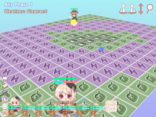 Screenshot of Moékuri: Adorable + Tactical SRPG