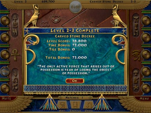 Screenshot of Luxor Mahjong
