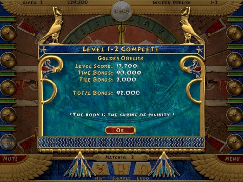 Screenshot of Luxor Mahjong