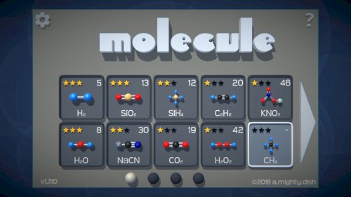 Screenshot of Molecule - a chemical challenge