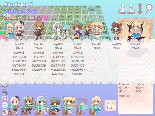 Screenshot of Moékuri: Adorable + Tactical SRPG