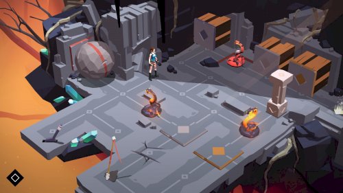 Screenshot of Lara Croft GO