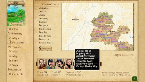 Screenshot of King of Dragon Pass