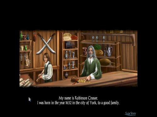 Screenshot of Adventures of Robinson Crusoe