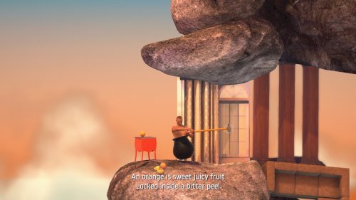 Screenshot of Getting Over It with Bennett Foddy