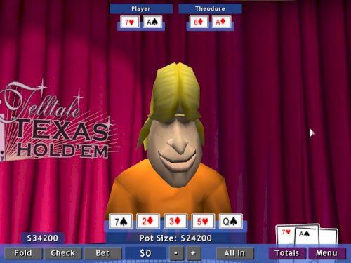 Screenshot of Telltale Texas Hold'Em