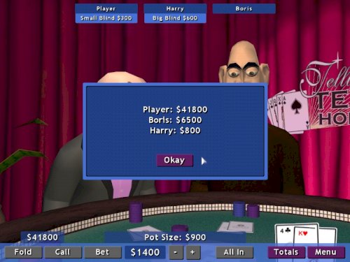 Screenshot of Telltale Texas Hold'Em