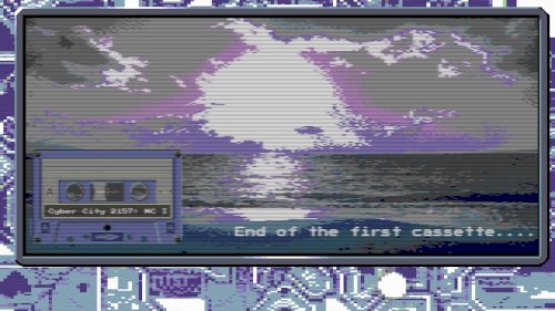 Screenshot of Cyber City 2157: The Visual Novel