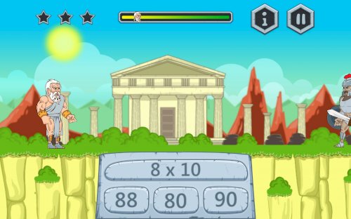 Screenshot of Zeus vs Monsters - Math Game for kids