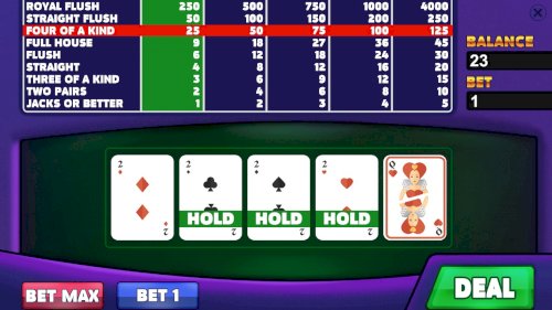 Screenshot of Royal Casino: Video Poker