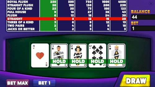 Screenshot of Royal Casino: Video Poker