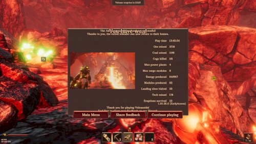 Screenshot of Volcanoids