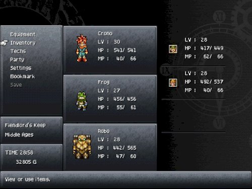 Screenshot of CHRONO TRIGGER