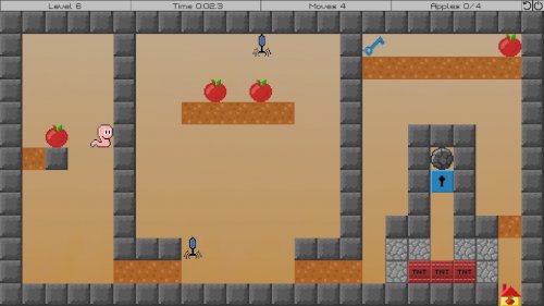 Screenshot of Adventures of the Worm