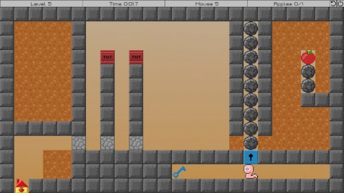 Screenshot of Adventures of the Worm