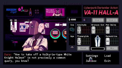 Screenshot of VA-11 Hall-A: Cyberpunk Bartender Action