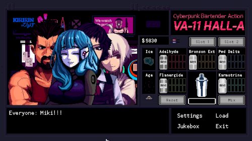 Screenshot of VA-11 Hall-A: Cyberpunk Bartender Action