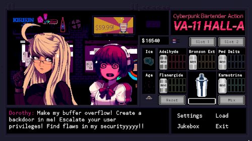 Screenshot of VA-11 Hall-A: Cyberpunk Bartender Action