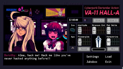 Screenshot of VA-11 Hall-A: Cyberpunk Bartender Action