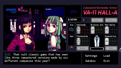 Screenshot of VA-11 Hall-A: Cyberpunk Bartender Action