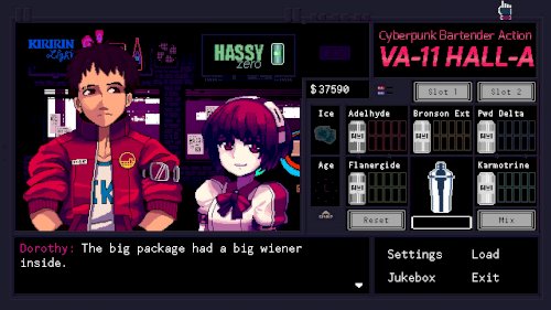 Screenshot of VA-11 Hall-A: Cyberpunk Bartender Action