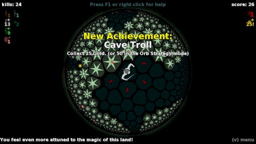 Screenshot of HyperRogue