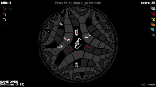 Screenshot of HyperRogue