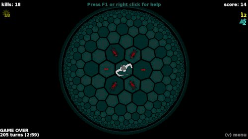 Screenshot of HyperRogue