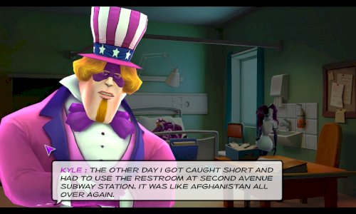 Screenshot of Supreme League of Patriots Issue 1: A Patriot Is Born