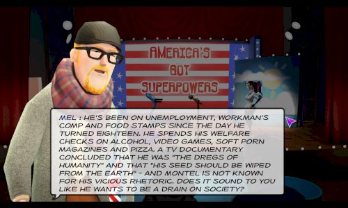 Screenshot of Supreme League of Patriots Issue 1: A Patriot Is Born